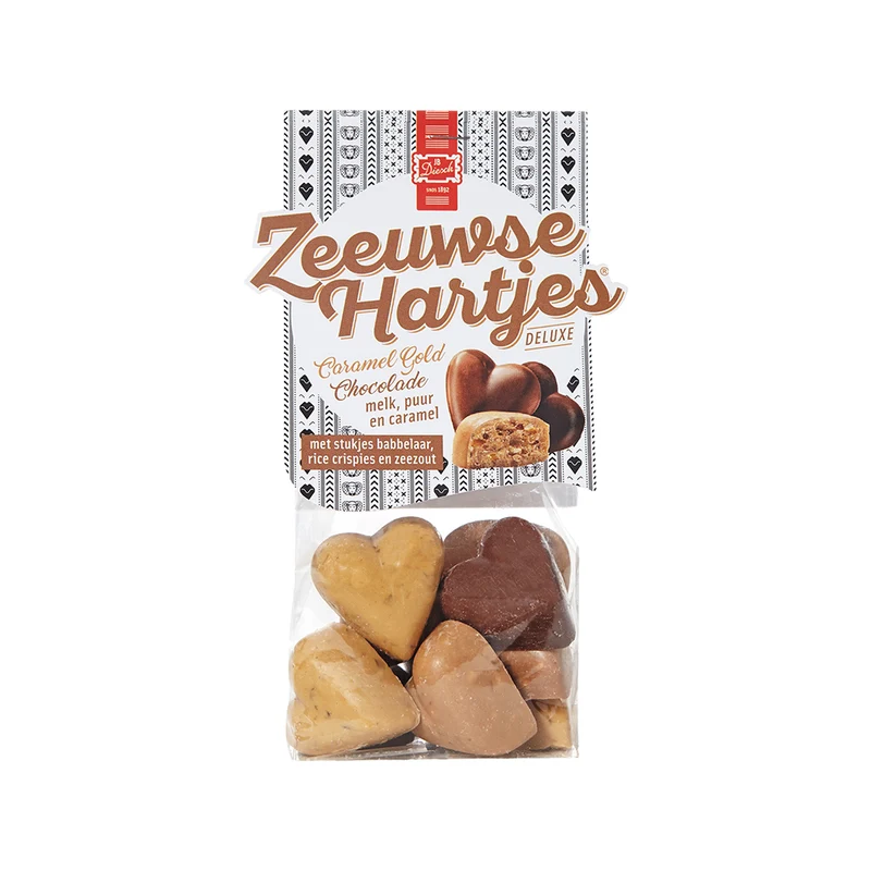 Deluxe Zeeuwse hartjes chocolade (100 gram)