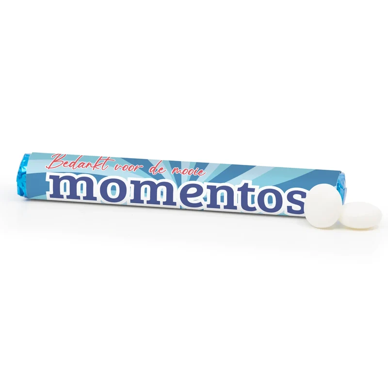 Mooie (mo)MENTOS rol met eigen etiket - Collega
