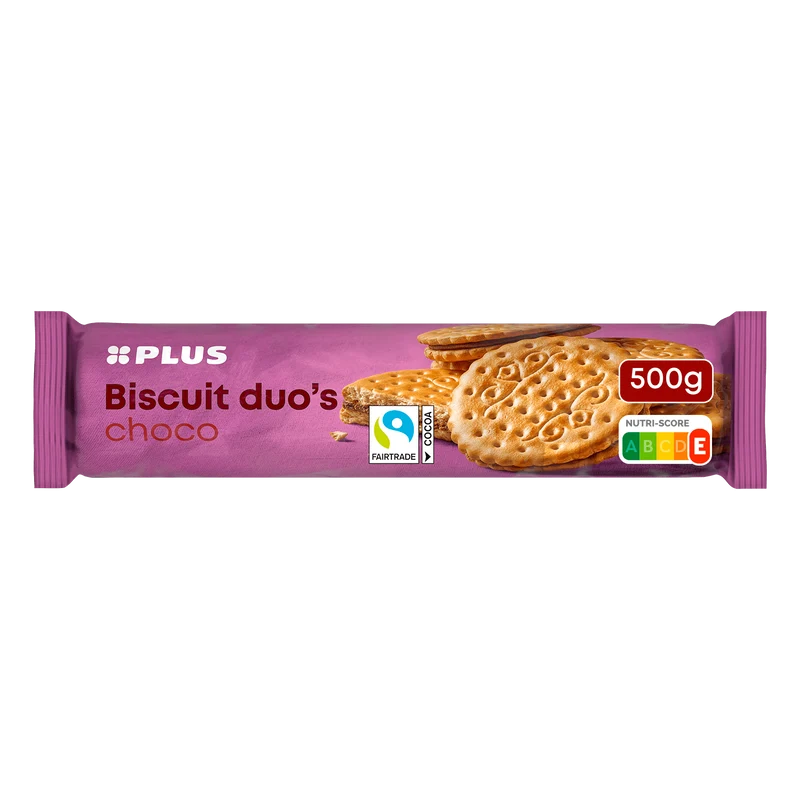 Biscuit duo's cacao Fairtrade