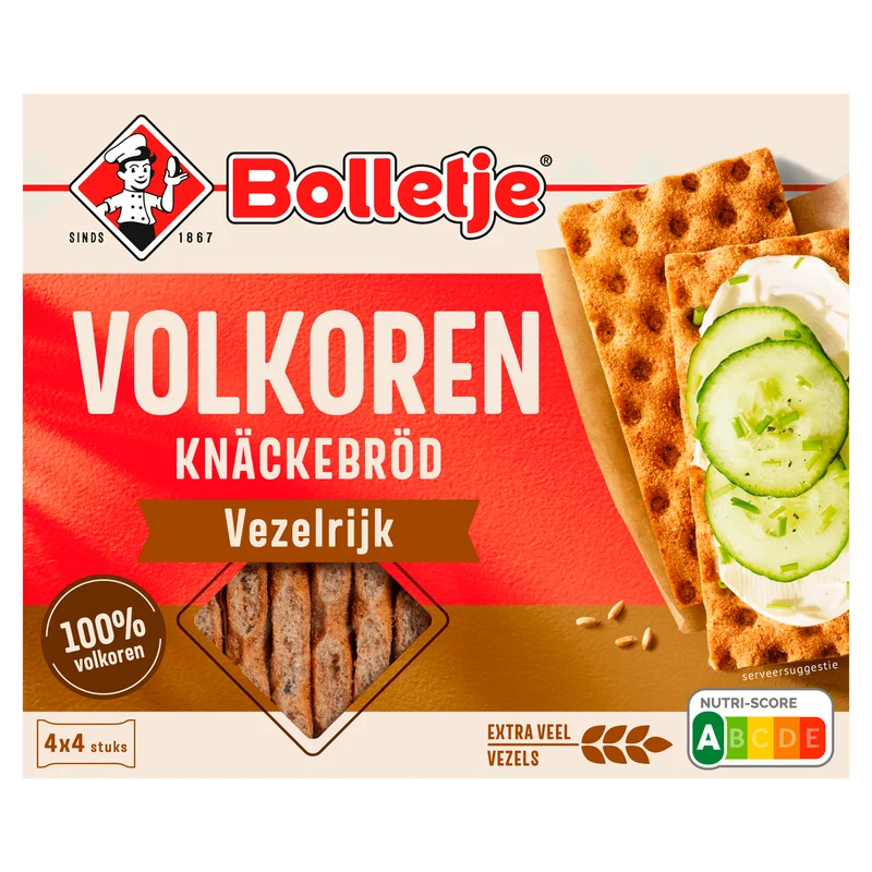 Bolletje Vezelrijk knäckebröd volkoren