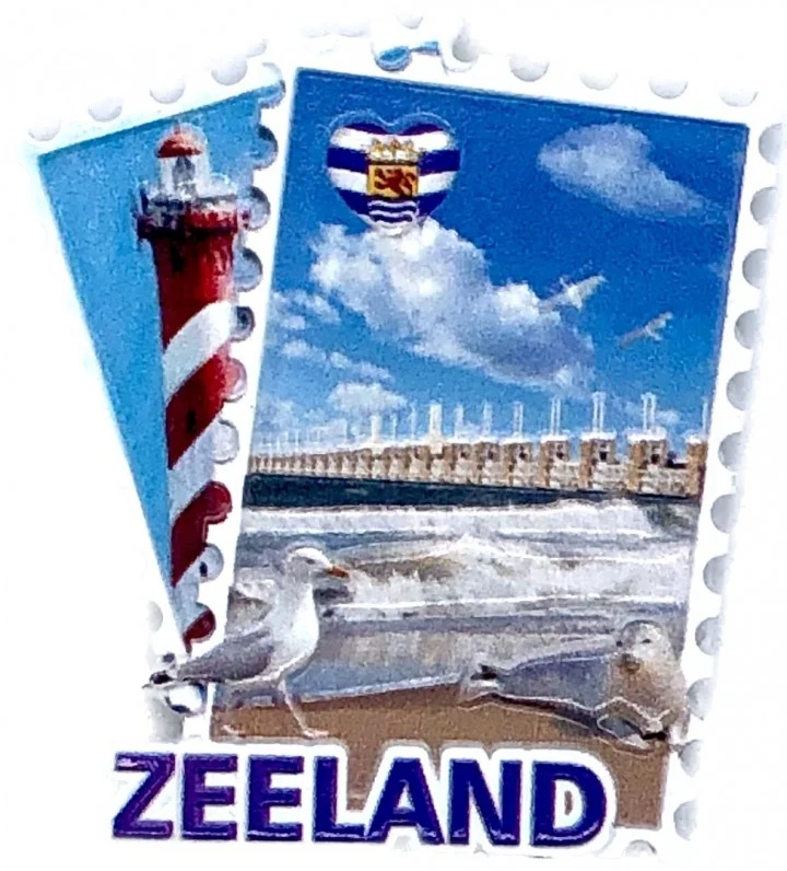 Magneet Zeeland postzegel