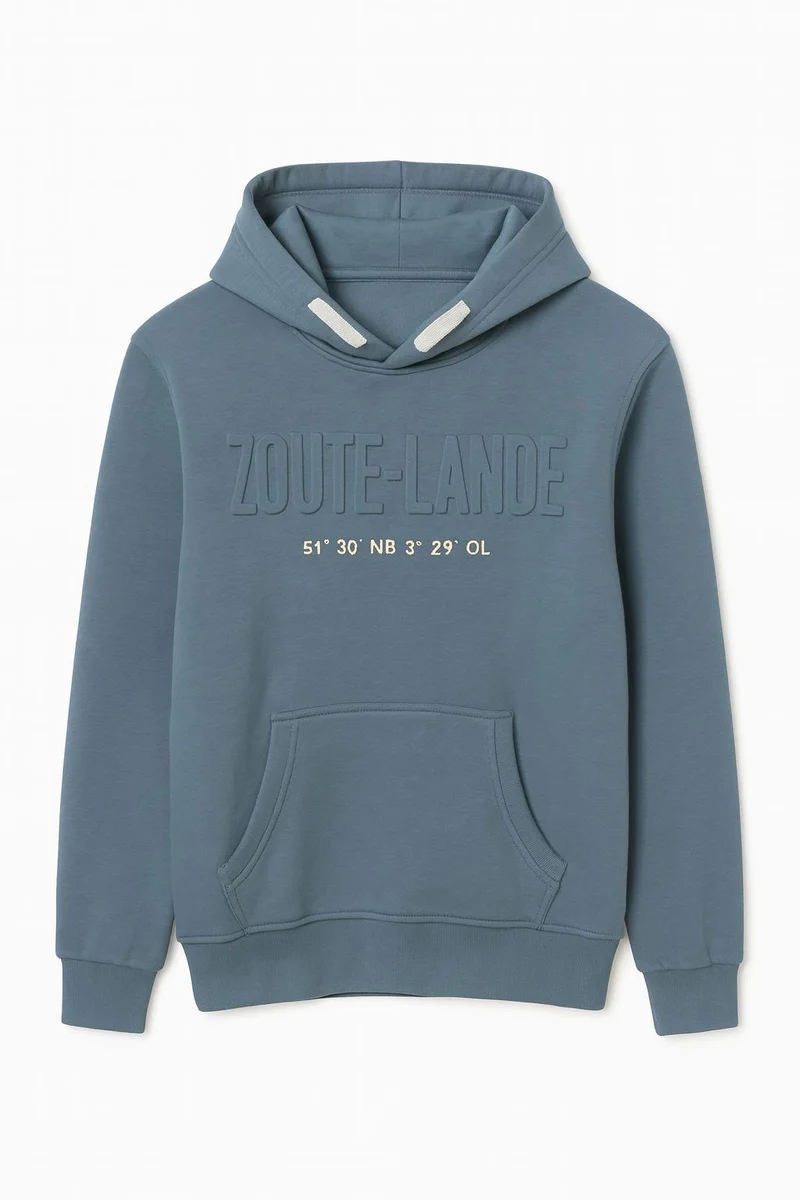 Zoutelande hoodie - Misty Blue