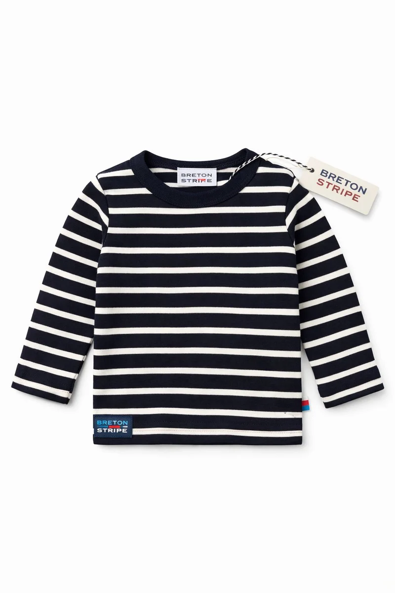 Breton stripe Newborn classic t-shirt