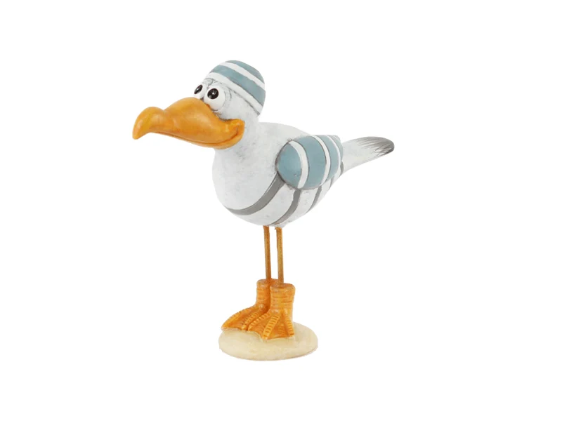 Meeuw funny lichtblauw klein 14 cm