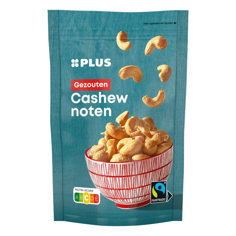 Cashewnoten gezouten fairtrade