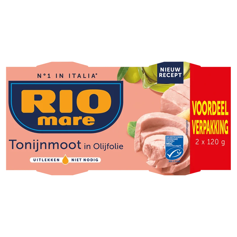 Rio Mare Tonijnmoot in olijfolie MSC 2 pack
