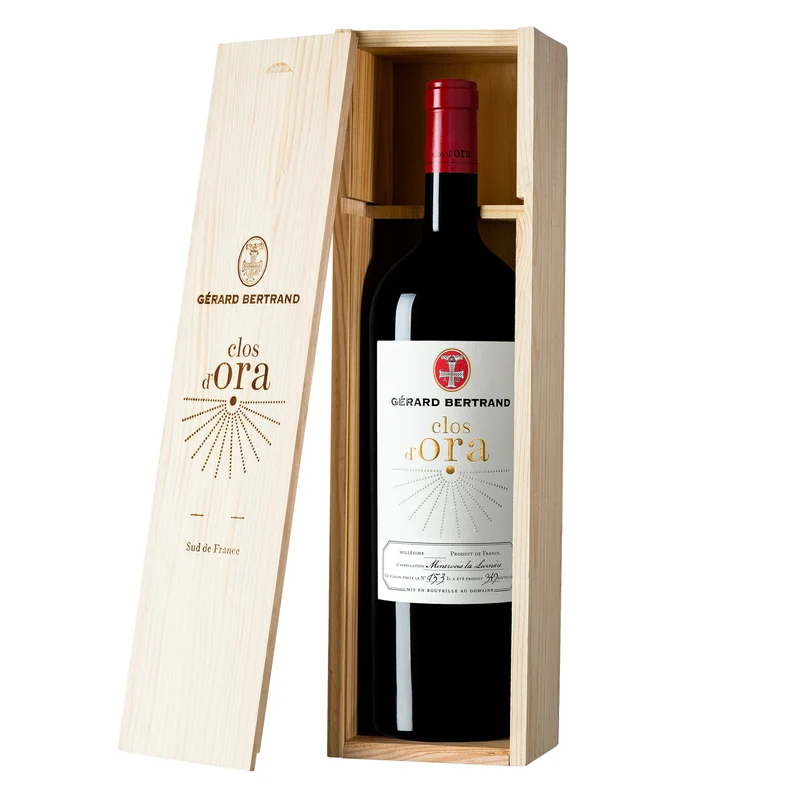 Clos d'Ora 2012 Magnum 150cl avec coffret bois vin rouge iconique