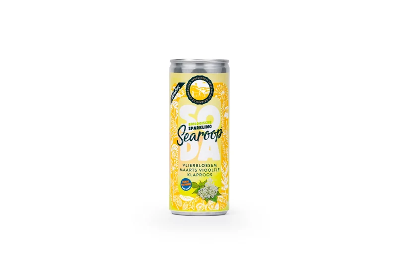 Soda blik Searoop vlierbloesem biologisch 25 cl