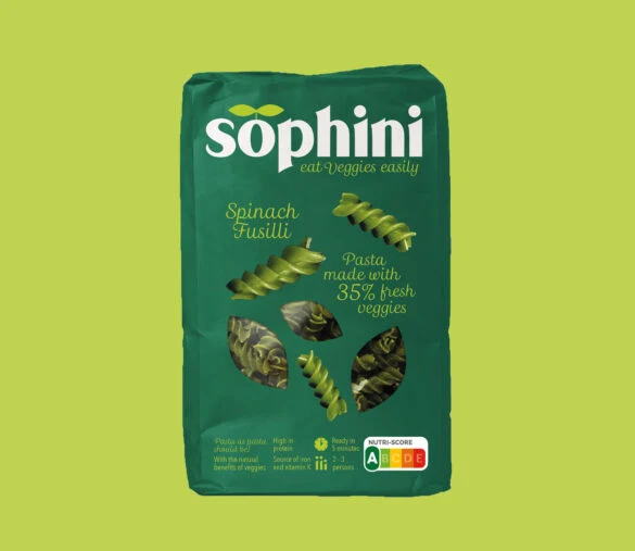 Zeeuwse groentepasta Sophini - Spinazie Fusili 250 gram