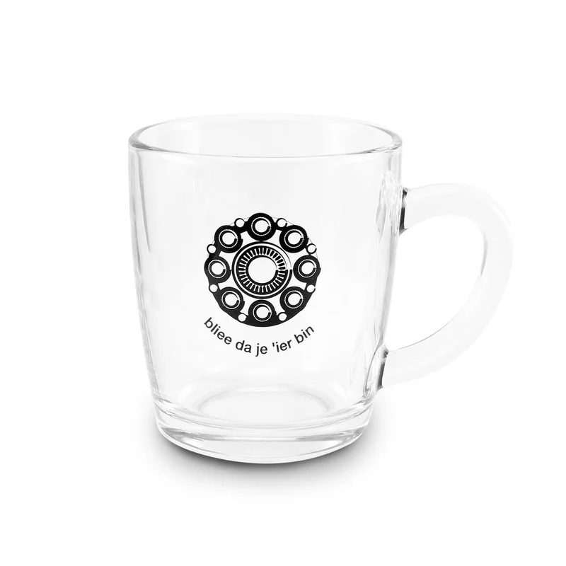 Zeeuws theeglas met bliee da je 'ier bin