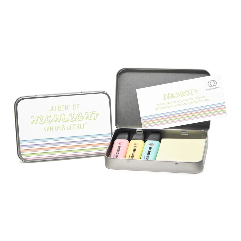 Persoonlijk blik met Stabilo stiften en sticky notes - Vrijwilliger
