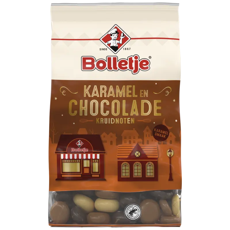 Bolletje Kruidnoten karamel en chocolade