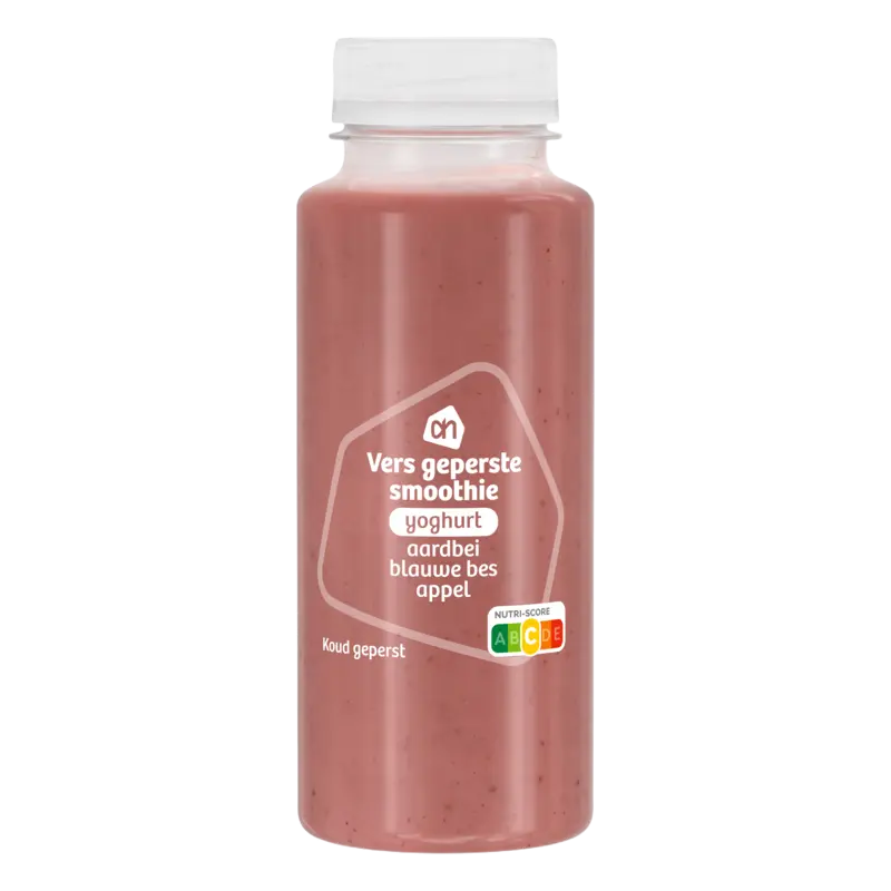 Yoghurt smoothie aardbei blauwe bes