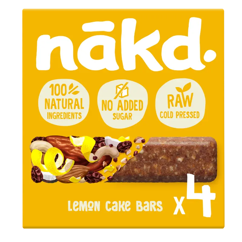 Nakd. Lemon cake bars