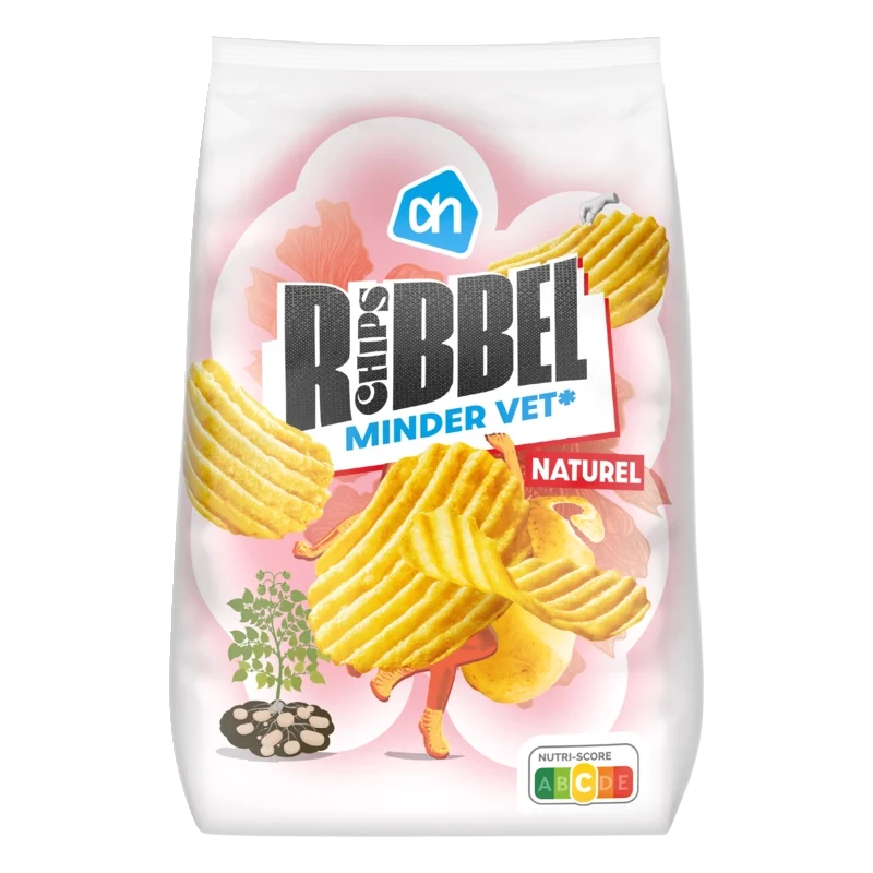 Ribbelchips zeezout