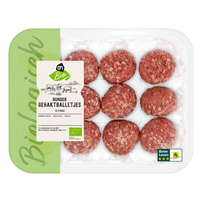 Biologisch Rundergehakt balletjes