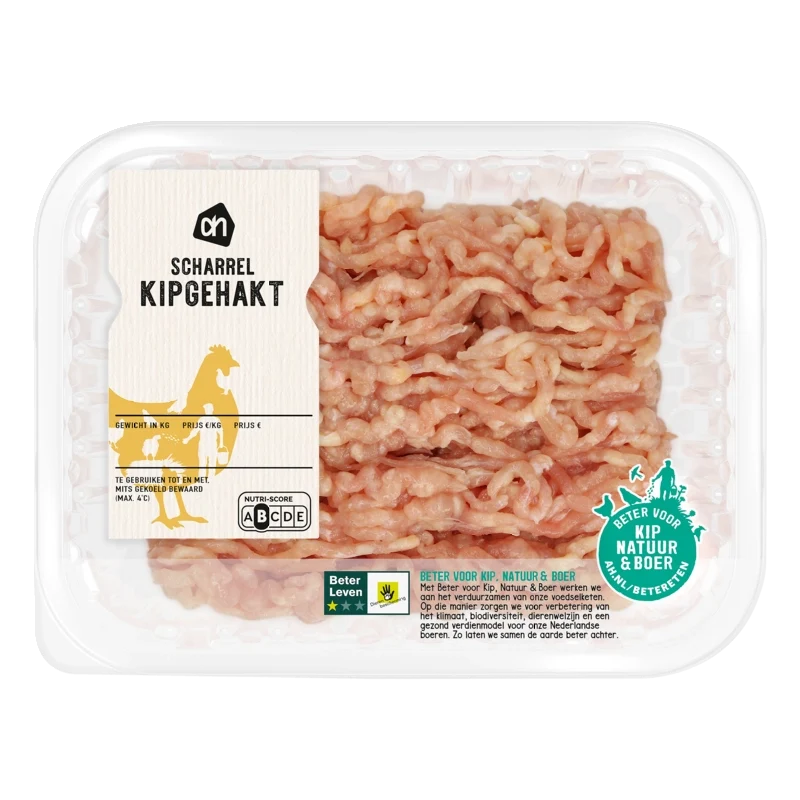 Scharrel kipgehakt