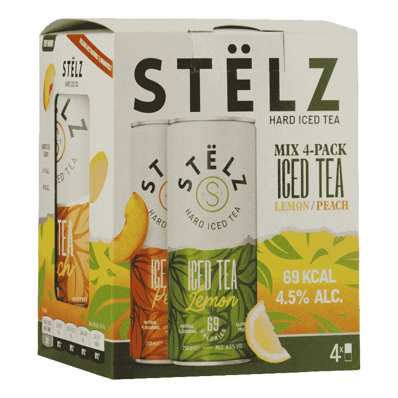 Stelz Hard Iced Tea 4-Pack Lemon & Peach