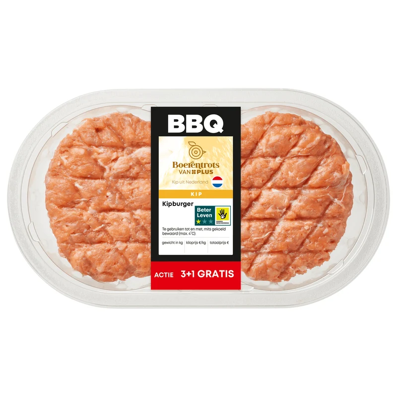 Boerentrots Kipburger BBQ 2 stuks
