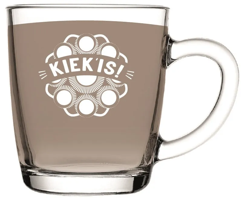 Theeglas 33 cl ''kiek is'' met Zeeuwse knop
