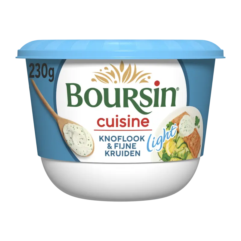 Boursin Cuisine light knoflook & fijne kruiden