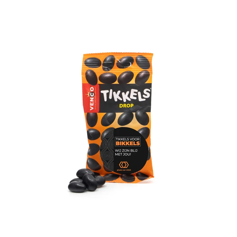 Tikkels voor bikkels met eigen etiket - Zakelijk