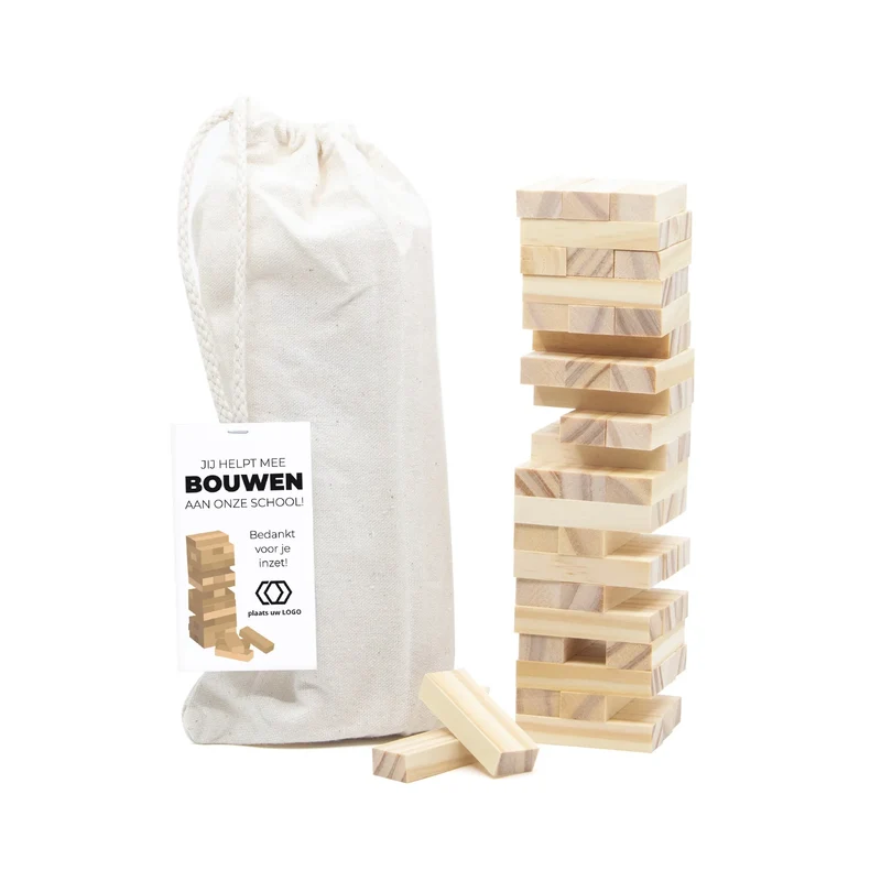 Zonder jou stort de boel in Jenga - Leraar