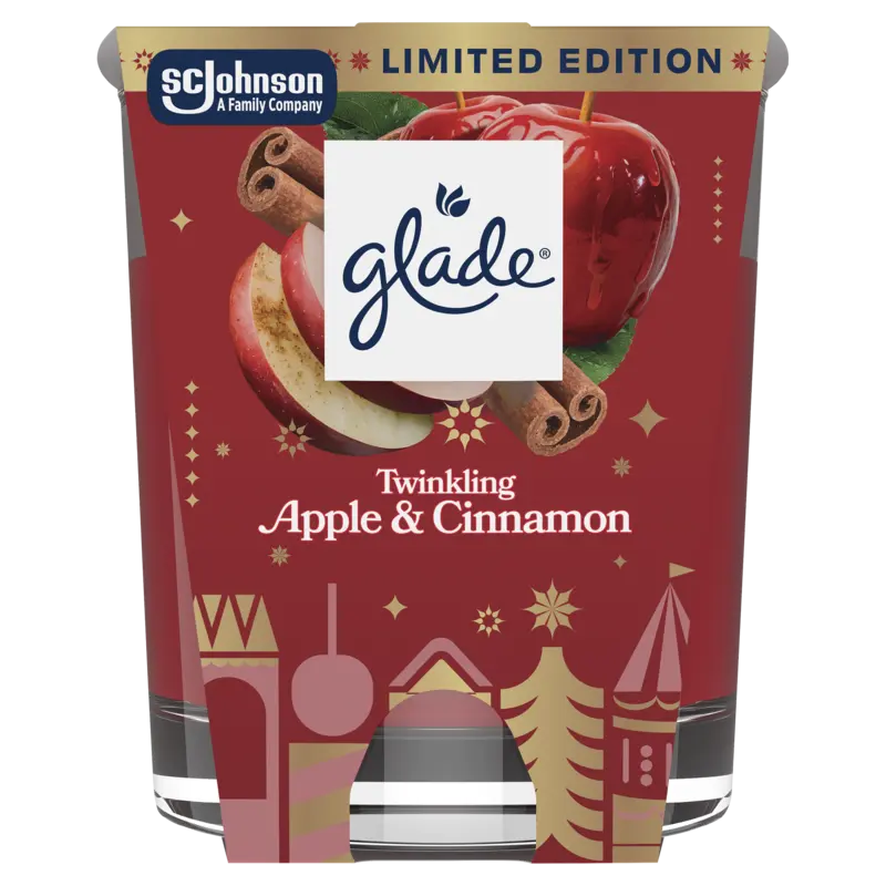 Glade Kaars twinkling apple & cinnamon