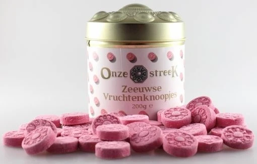 Bewaarblik Zeeuwse knop vruchtenknoopjes (200 gram)