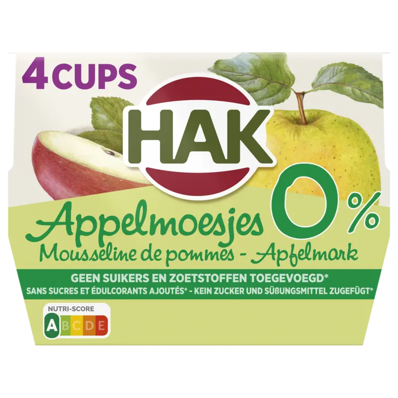 Hak Appelmoesjes 0% 4-pack