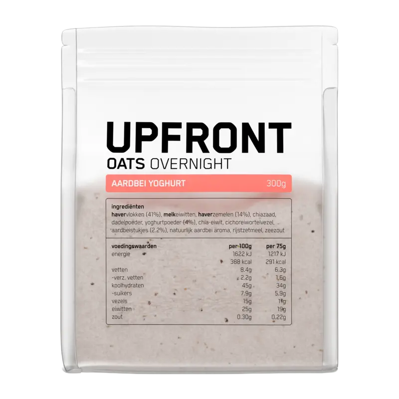 Upfront Overnight oats aardbei yoghurt smaak