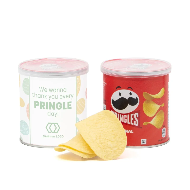 Pringles chipsblikje met eigen wikkel 40 gram - Pasen