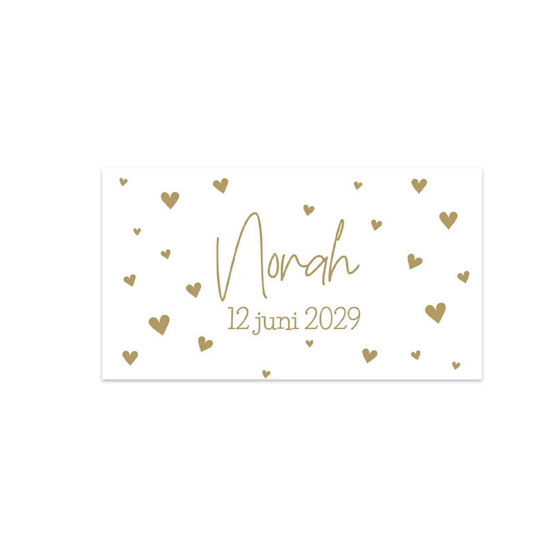 Kaartjes (9 x 5cm)- Geboorte meisjes