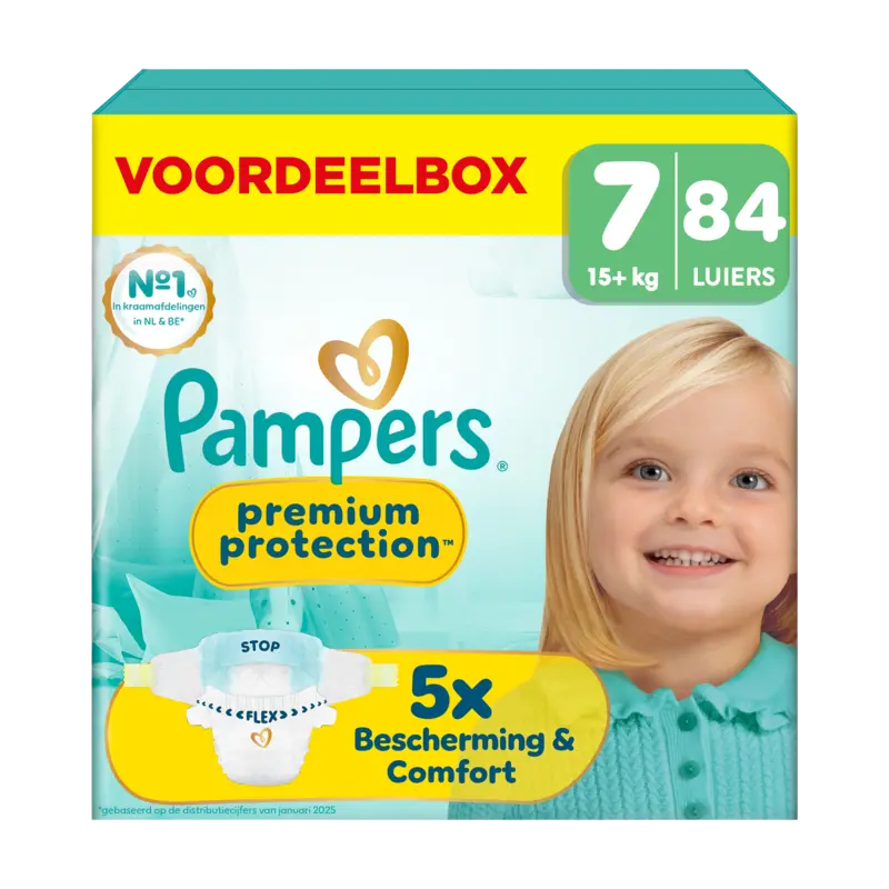 Pampers Premium protection maat 7 economy pack