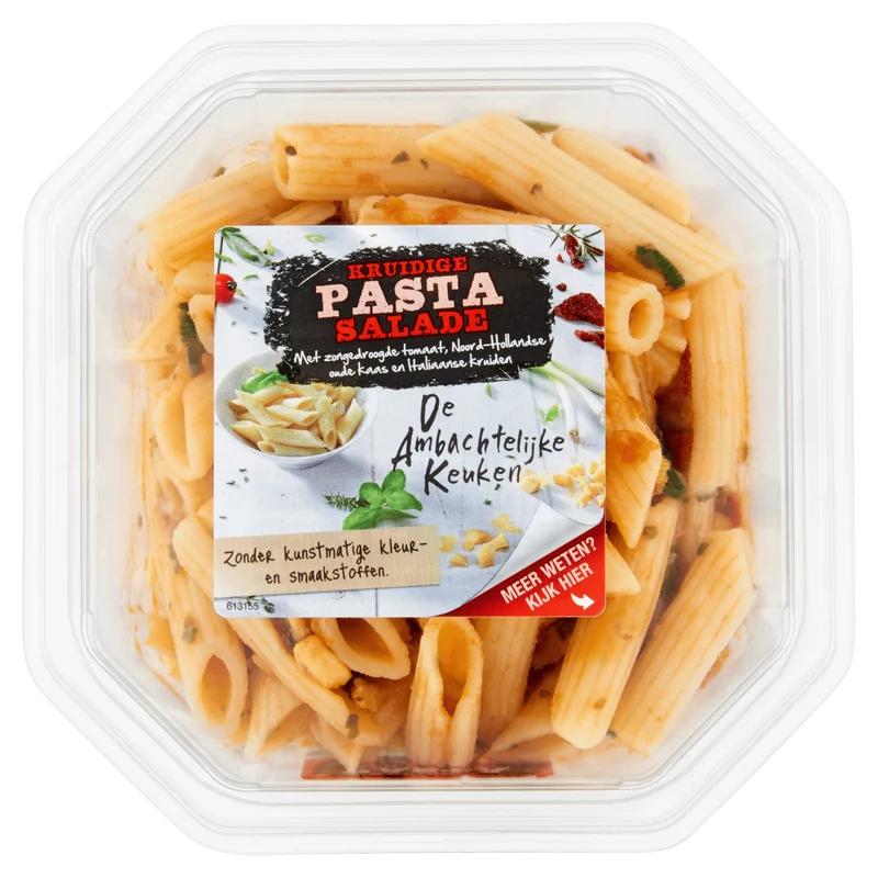 Ambachtelijke Keuken Pasta zongedroogde tomaat salade