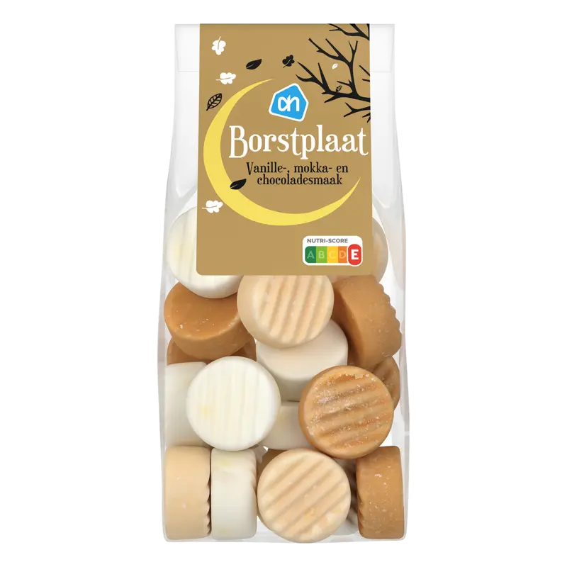 Borstplaat vanille, mokka en chocolade