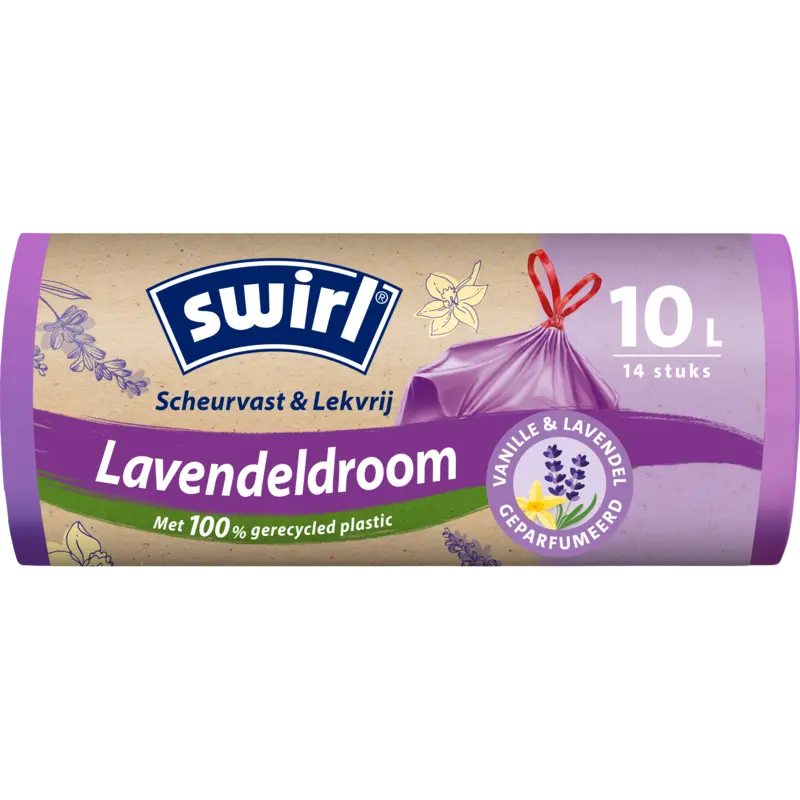 Swirl Vuilniszakken lavendeldroom 10 liter