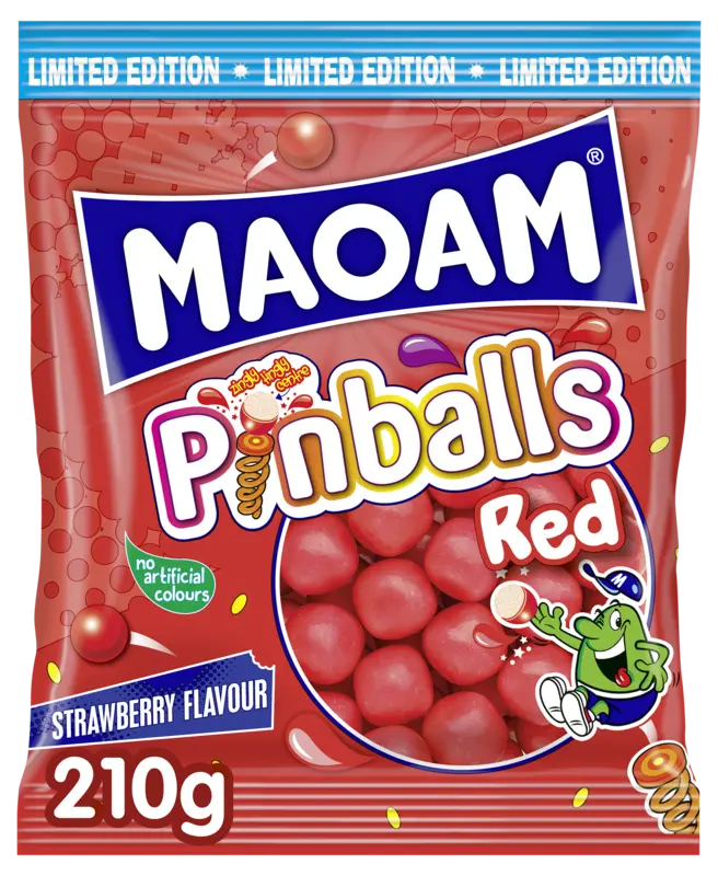 Maoam Pinballs red strawberry