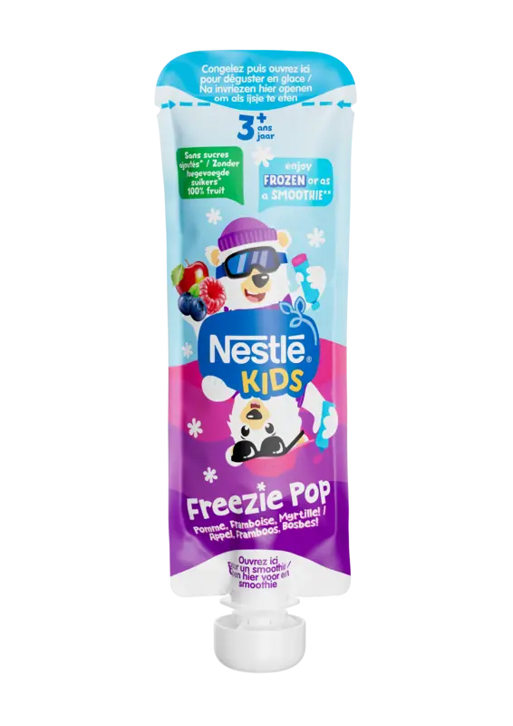 Nestlé Kids freezie pop appel-, famboos 3+ jaar
