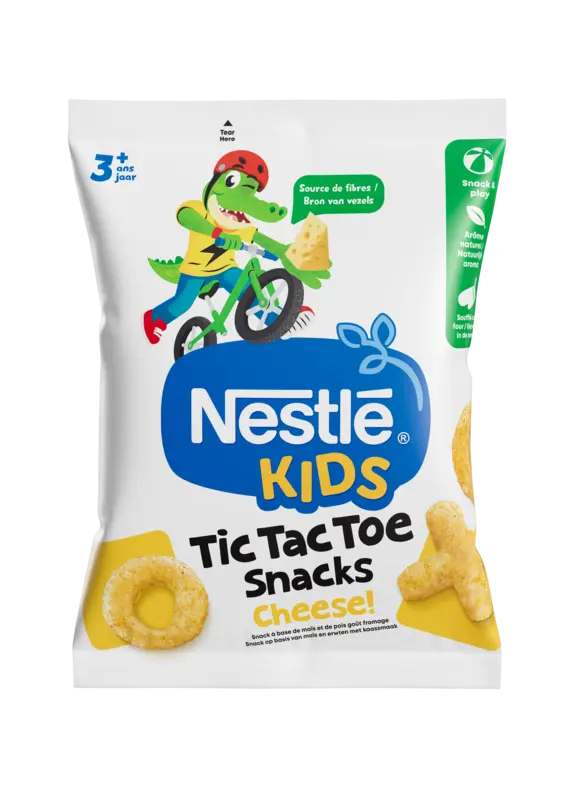 Nestlé Kids tic tac toe snacks cheese 3+ jaar