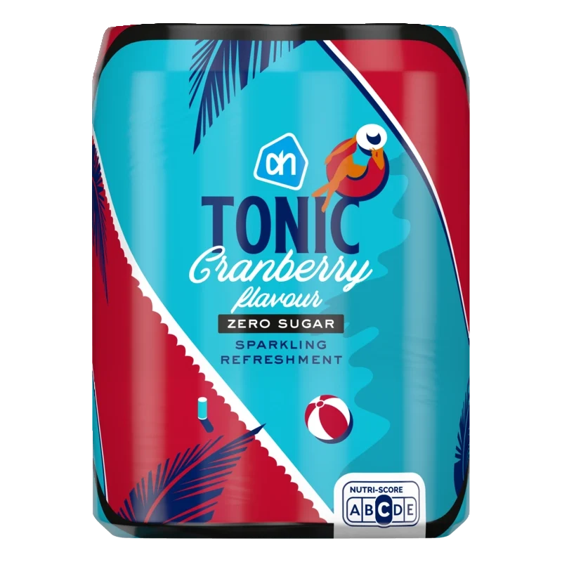 Tonic cranberry flavour zero 4-pack