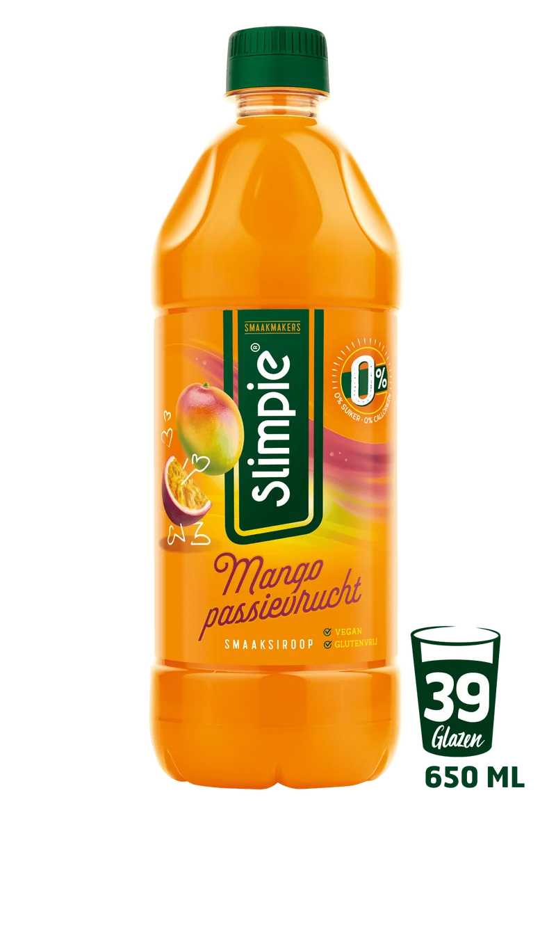 Slimpie Limonadesiroop mango passievrucht