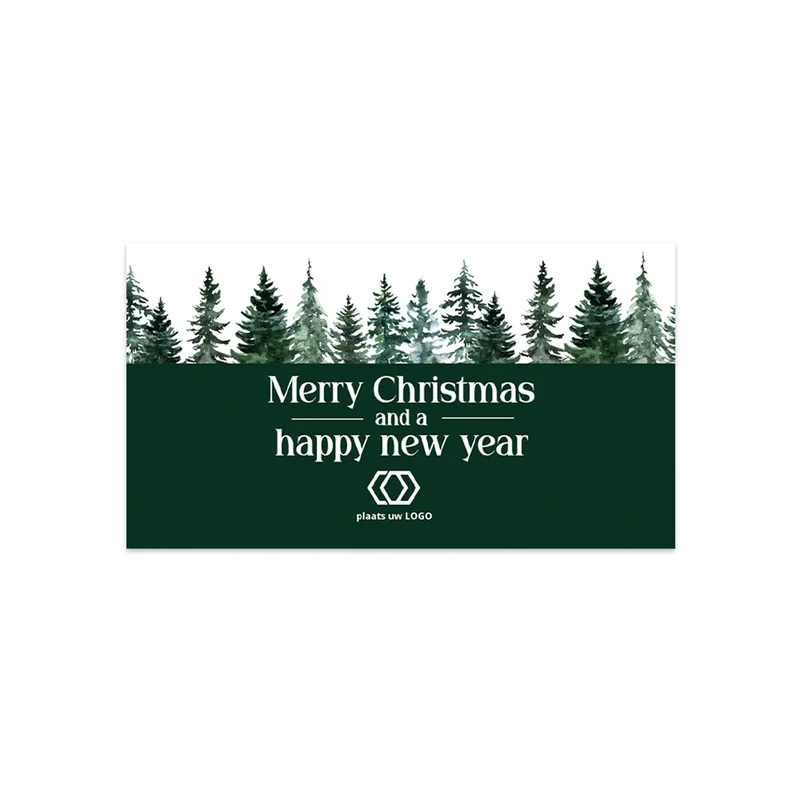 Persoonlijke kerstkaartjes (9 x 5cm) - Kerst