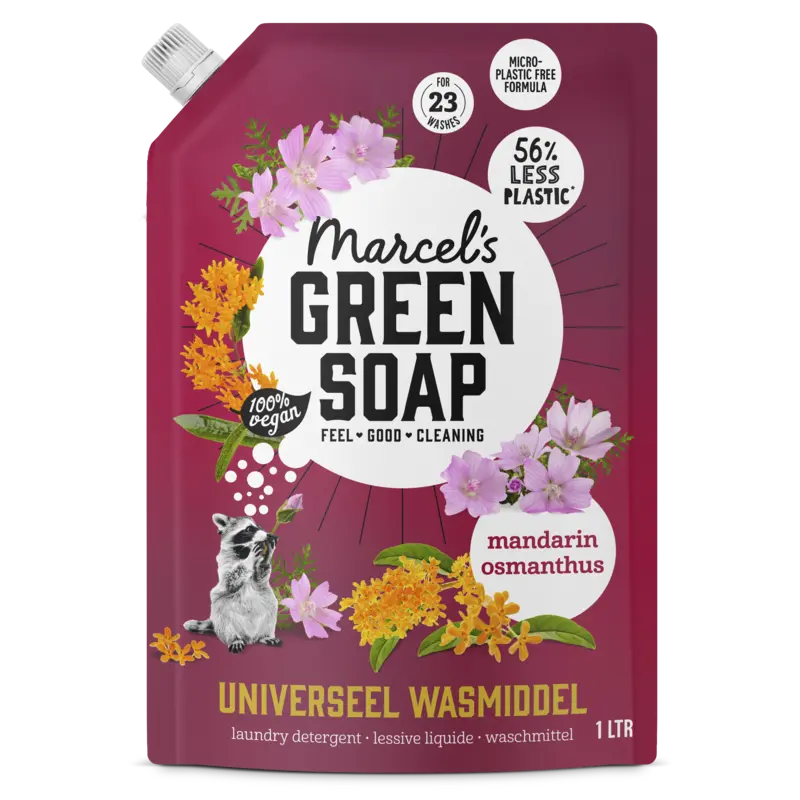 Marcel's Green Soap Wasmiddel mandarin osmanthus navulling