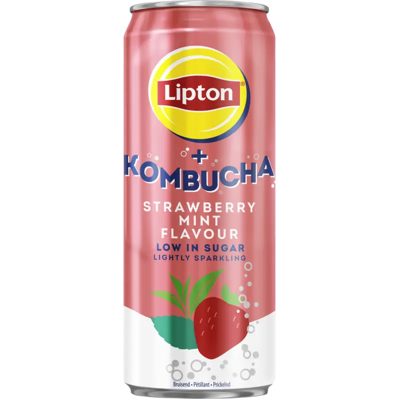 Lipton Ice tea kombucha strawberry mint flavour