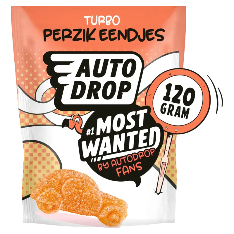 Autodrop Most wanted turbo perzik eendjes