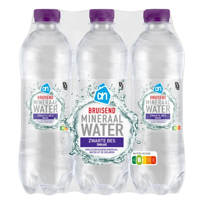 Bruiswater zwarte bes 6-pack
