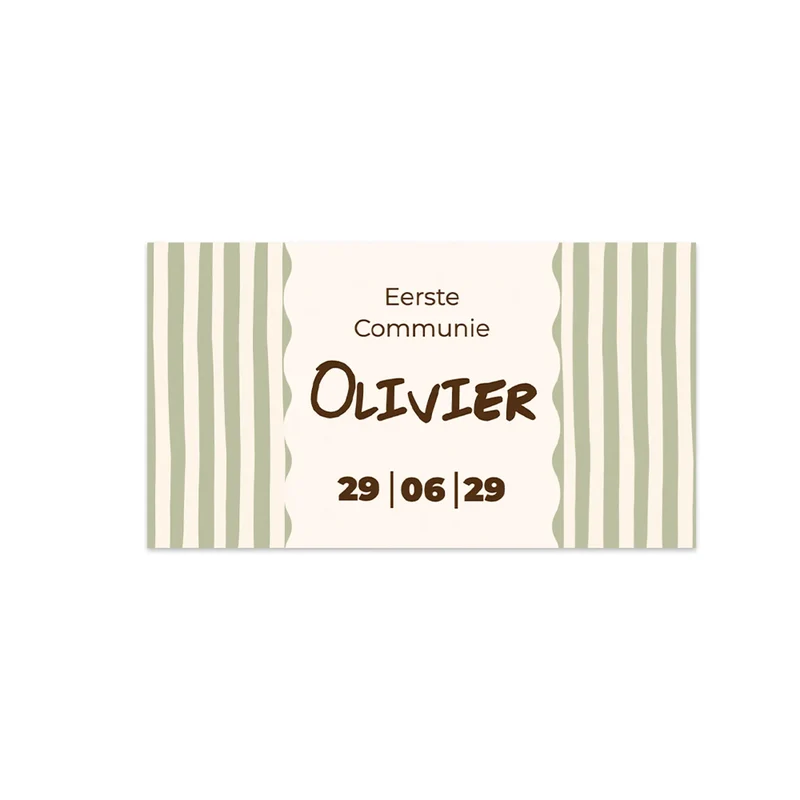 Kaartjes (9 x 5cm)- Communie jongens