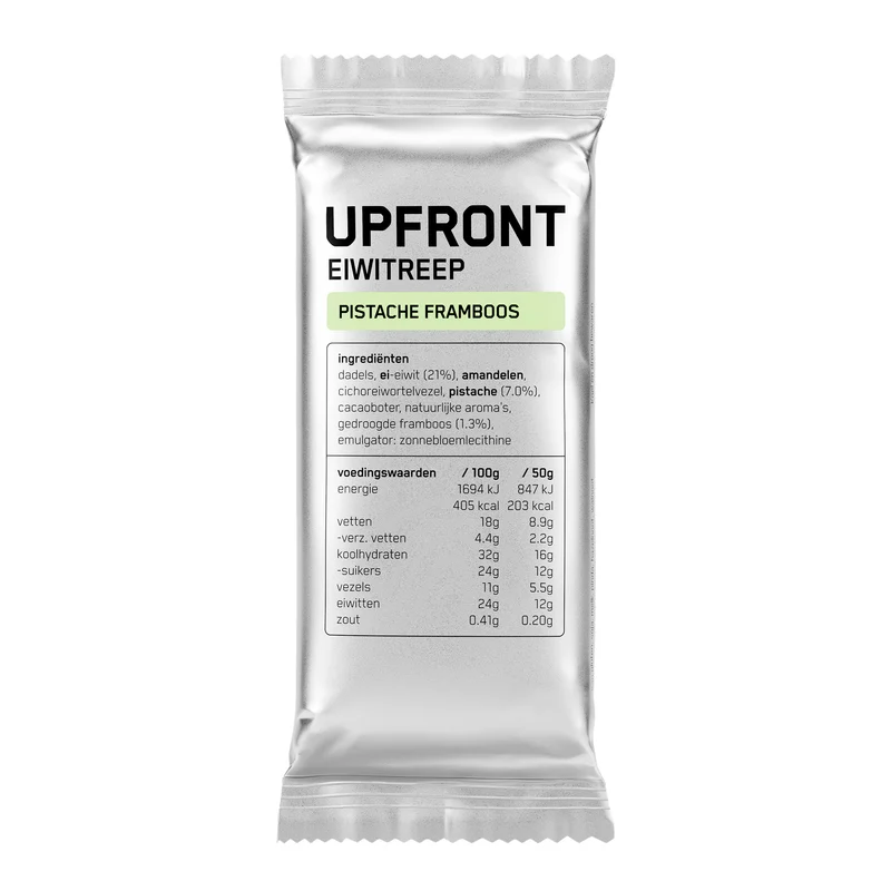Upfront Eiwitreep Pistache Framboos