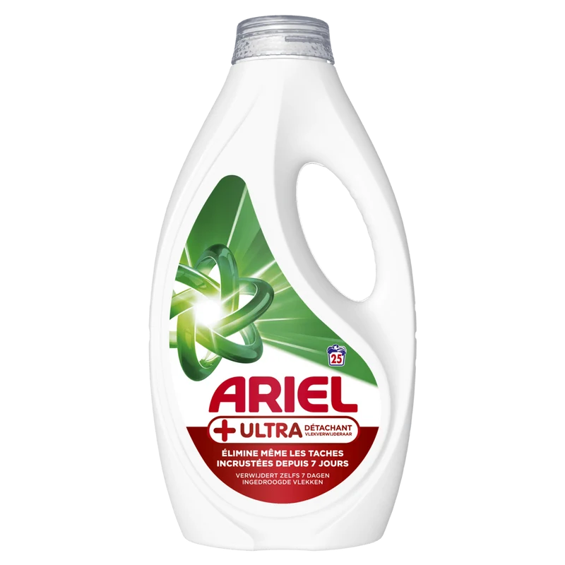 Ariel + Vloeib ultra vlekverw 25s